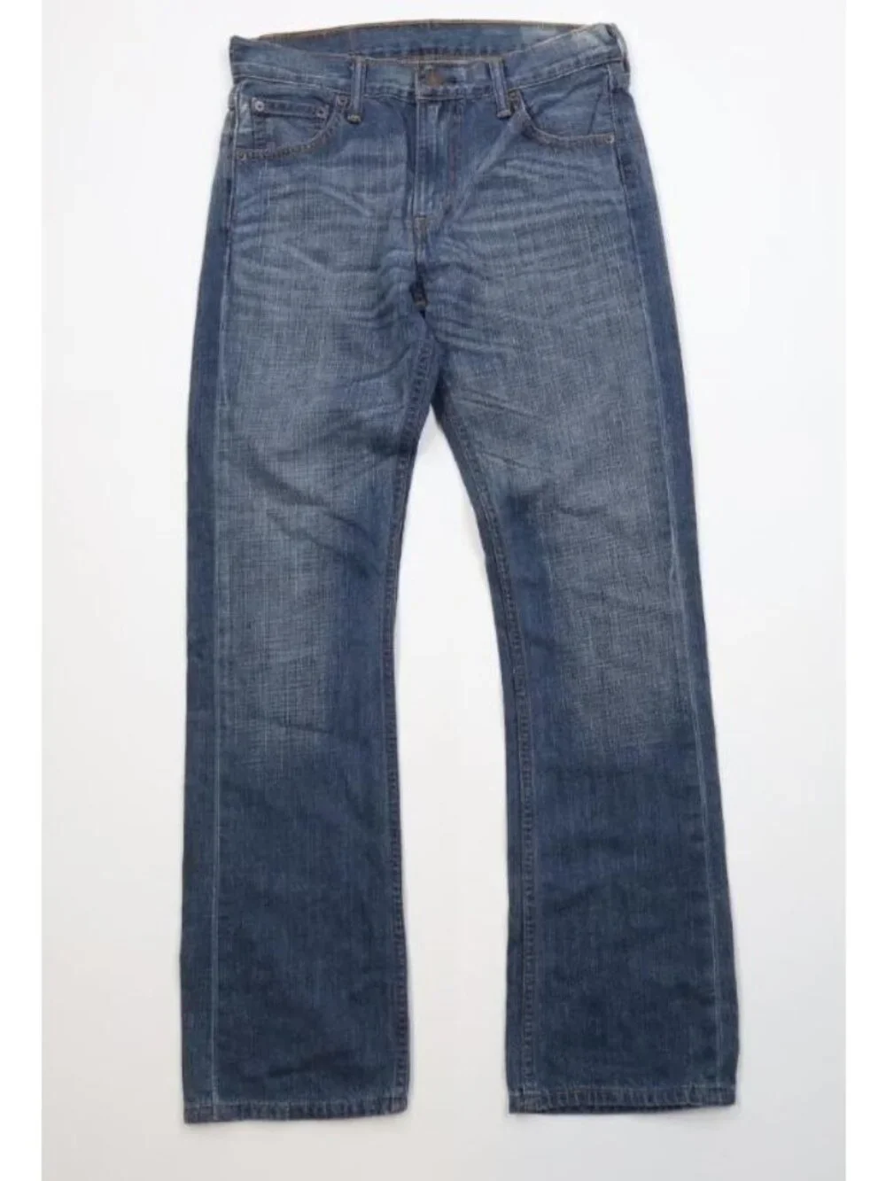Vintage Y2K Levis 527 Mens 30x32 Slim Western Bootcut Flared Denim Jeans Blue